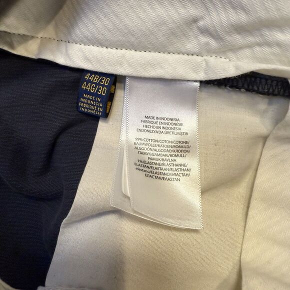 Polo Ralph Lauren Corduroy Pants Men 44x30 Navy Stretch Classic Fit Straight Leg - Picture 5 of 9